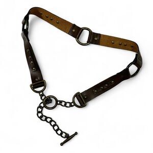Marc Bernstein Leather Belt Size M/L Western Cowgirl Core Festival